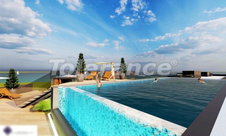 Квартира от застройщика в Кирения, Северный Кипр вид на море с бассейном в рассрочку: купить недвижимость в Турции - 78349