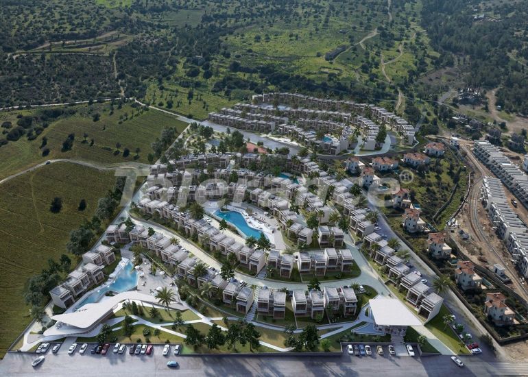 Квартира от застройщика в Кирения, Северный Кипр вид на море с бассейном в рассрочку: купить недвижимость в Турции - 79486