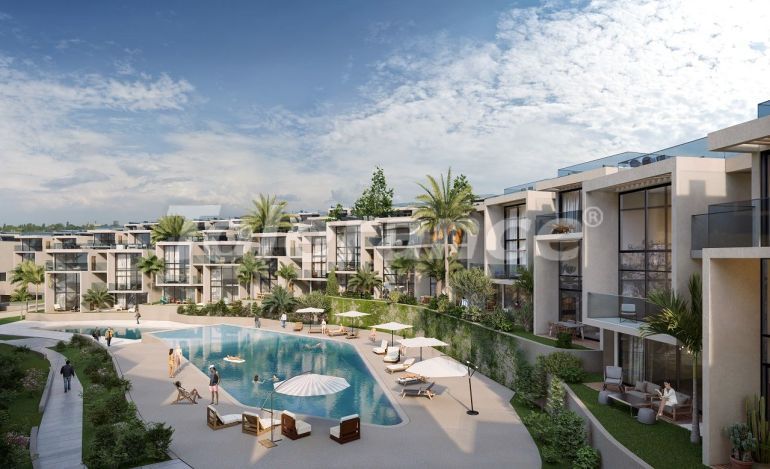 Квартира от застройщика в Кирения, Северный Кипр вид на море с бассейном в рассрочку: купить недвижимость в Турции - 80137