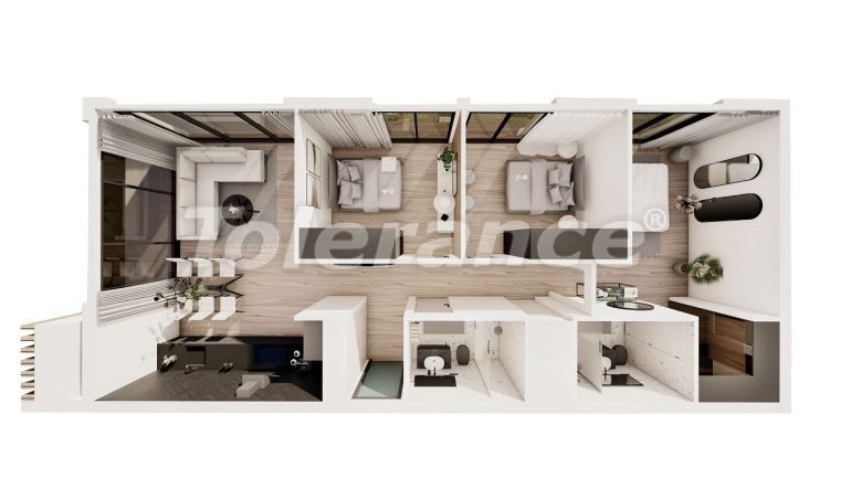 Квартира от застройщика в Кирения, Северный Кипр в рассрочку: купить недвижимость в Турции - 80831