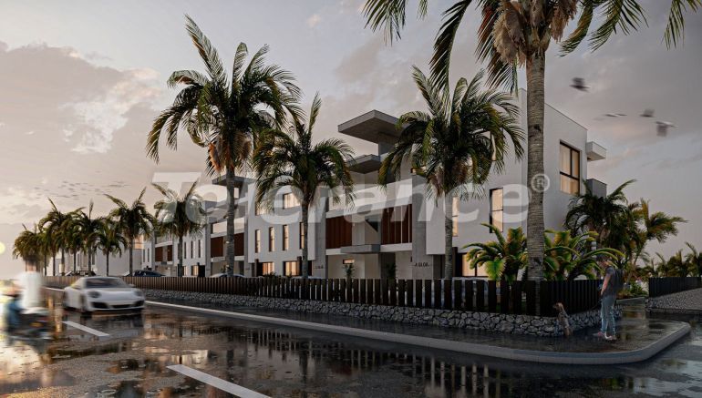 Квартира от застройщика в Кирения, Северный Кипр вид на море с бассейном: купить недвижимость в Турции - 81205