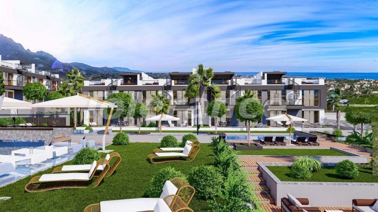 Квартира от застройщика в Кирения, Северный Кипр вид на море с бассейном в рассрочку: купить недвижимость в Турции - 82691