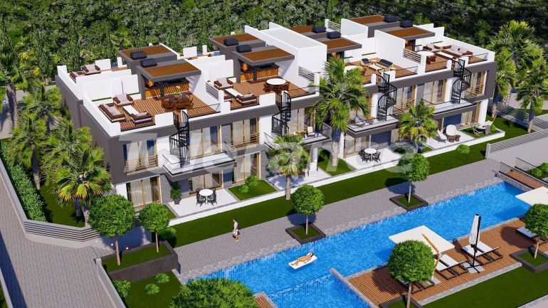 Квартира от застройщика в Кирения, Северный Кипр вид на море с бассейном в рассрочку: купить недвижимость в Турции - 82693