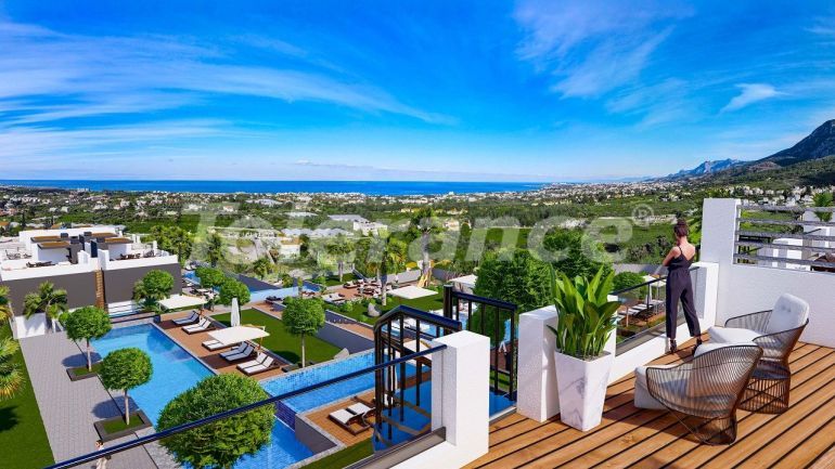 Квартира от застройщика в Кирения, Северный Кипр вид на море с бассейном в рассрочку: купить недвижимость в Турции - 82699