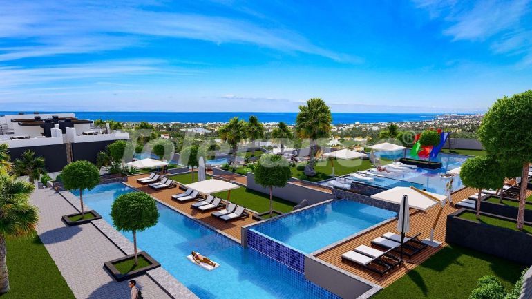 Квартира от застройщика в Кирения, Северный Кипр вид на море с бассейном в рассрочку: купить недвижимость в Турции - 82816