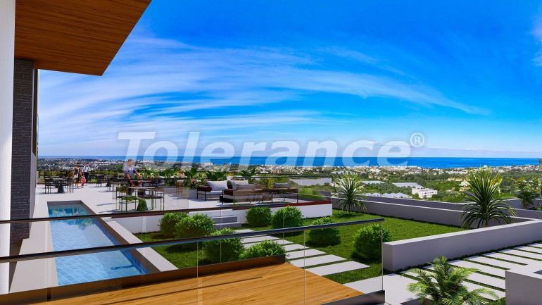 Квартира от застройщика в Кирения, Северный Кипр вид на море с бассейном в рассрочку: купить недвижимость в Турции - 82823