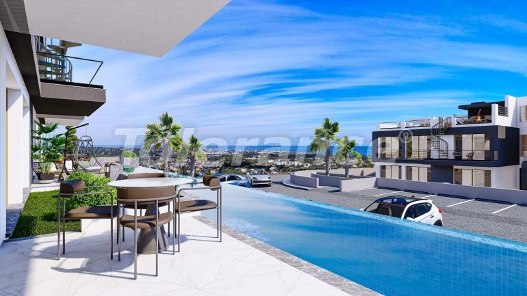 Квартира от застройщика в Кирения, Северный Кипр вид на море с бассейном в рассрочку: купить недвижимость в Турции - 82830