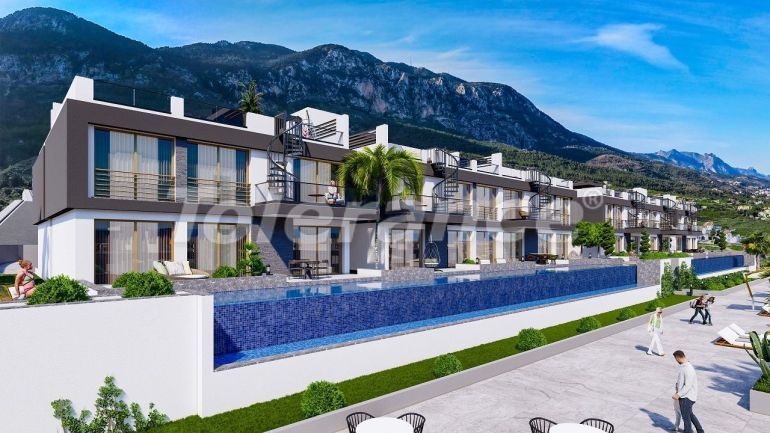 Квартира от застройщика в Кирения, Северный Кипр вид на море с бассейном в рассрочку: купить недвижимость в Турции - 82834