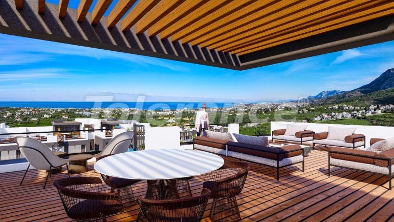 Квартира от застройщика в Кирения, Северный Кипр вид на море с бассейном в рассрочку: купить недвижимость в Турции - 82857