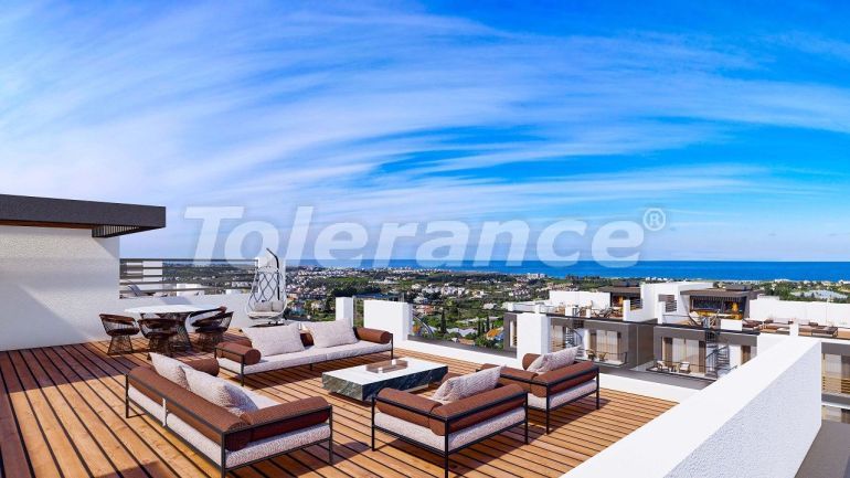 Квартира от застройщика в Кирения, Северный Кипр вид на море с бассейном в рассрочку: купить недвижимость в Турции - 82858