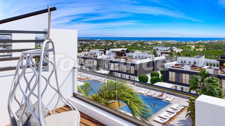 Квартира от застройщика в Кирения, Северный Кипр вид на море с бассейном в рассрочку: купить недвижимость в Турции - 82864