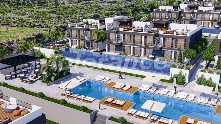 Квартира от застройщика в Кирения, Северный Кипр вид на море с бассейном в рассрочку: купить недвижимость в Турции - 82865