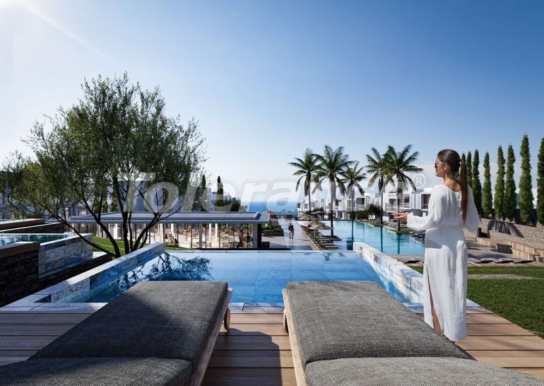 Квартира от застройщика в Кирения, Северный Кипр вид на море с бассейном в рассрочку: купить недвижимость в Турции - 83286