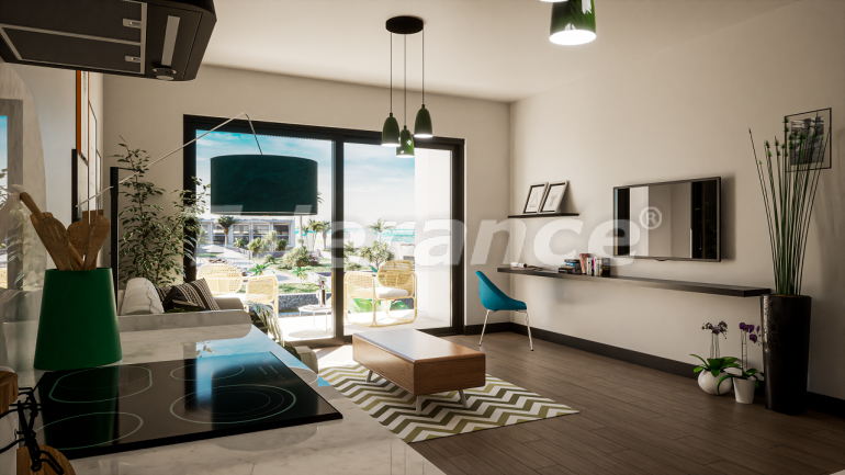 Квартира от застройщика в Кирения, Северный Кипр вид на море с бассейном в рассрочку: купить недвижимость в Турции - 83804