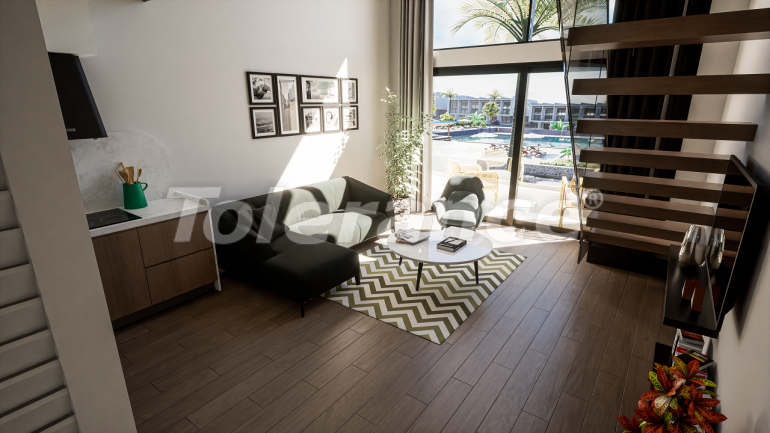 Квартира от застройщика в Кирения, Северный Кипр вид на море с бассейном в рассрочку: купить недвижимость в Турции - 83816