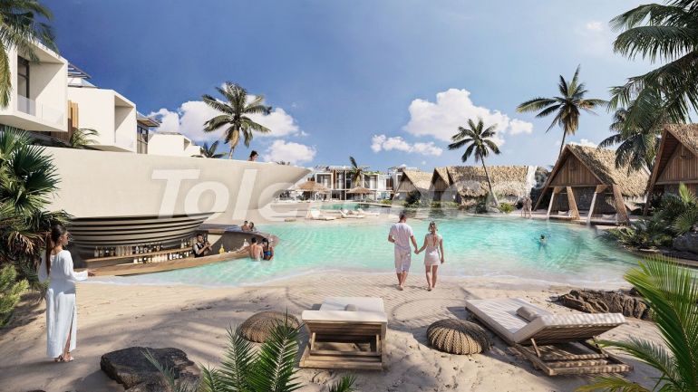 Квартира от застройщика в Кирения, Северный Кипр вид на море с бассейном в рассрочку: купить недвижимость в Турции - 84237