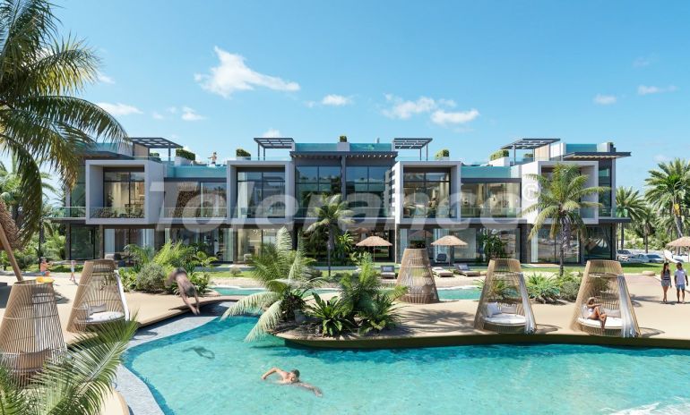 Квартира от застройщика в Кирения, Северный Кипр вид на море с бассейном в рассрочку: купить недвижимость в Турции - 84276