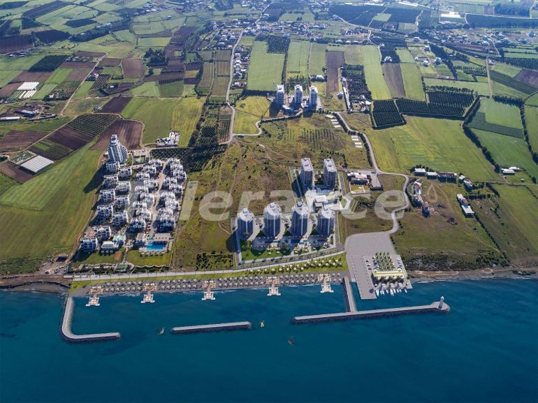 Квартира от застройщика в Кирения, Северный Кипр вид на море с бассейном в рассрочку: купить недвижимость в Турции - 84497