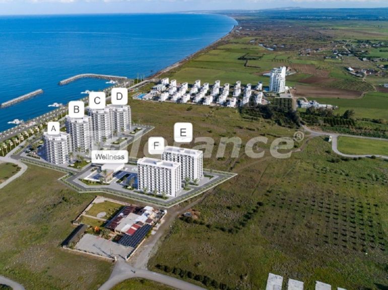 Квартира от застройщика в Кирения, Северный Кипр вид на море с бассейном в рассрочку: купить недвижимость в Турции - 84553