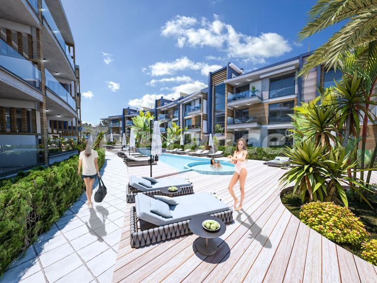 Квартира от застройщика в Кирения, Северный Кипр с бассейном в рассрочку: купить недвижимость в Турции - 85602