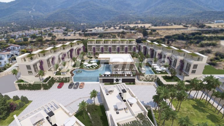 Квартира от застройщика в Кирения, Северный Кипр вид на море с бассейном в рассрочку: купить недвижимость в Турции - 87274