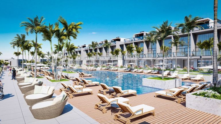 Квартира от застройщика в Кирения, Северный Кипр вид на море с бассейном в рассрочку: купить недвижимость в Турции - 87422