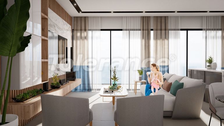 Квартира от застройщика в Кирения, Северный Кипр вид на море с бассейном в рассрочку: купить недвижимость в Турции - 87465