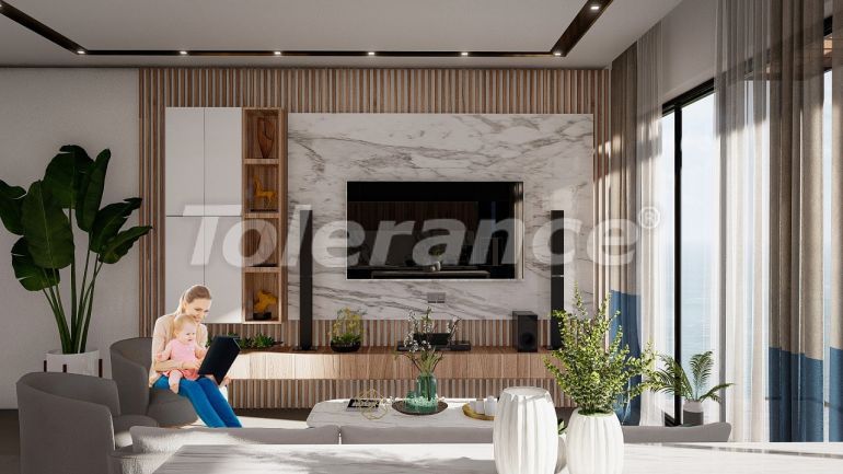 Квартира от застройщика в Кирения, Северный Кипр вид на море с бассейном в рассрочку: купить недвижимость в Турции - 87466