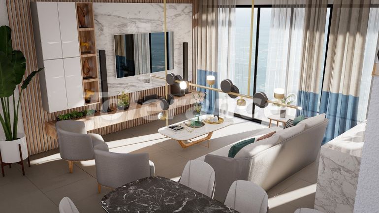 Квартира от застройщика в Кирения, Северный Кипр вид на море с бассейном в рассрочку: купить недвижимость в Турции - 87469