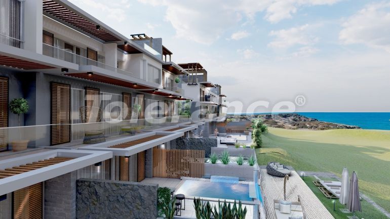 Квартира от застройщика в Кирения, Северный Кипр вид на море с бассейном в рассрочку: купить недвижимость в Турции - 87496