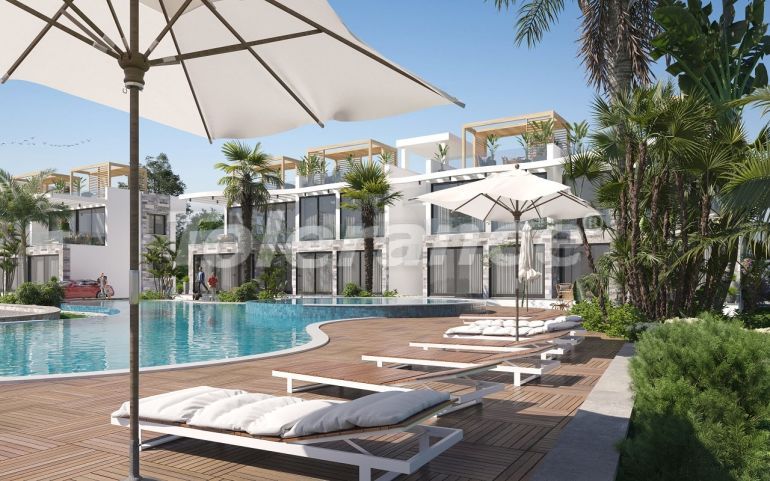 Квартира от застройщика в Кирения, Северный Кипр вид на море с бассейном в рассрочку: купить недвижимость в Турции - 87537