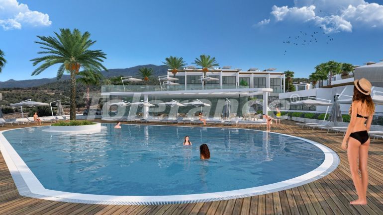 Квартира от застройщика в Кирения, Северный Кипр вид на море с бассейном в рассрочку: купить недвижимость в Турции - 88376