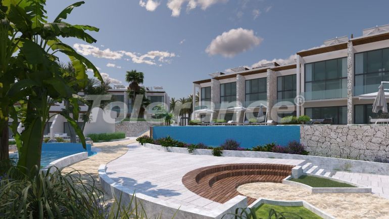 Квартира от застройщика в Кирения, Северный Кипр вид на море с бассейном в рассрочку: купить недвижимость в Турции - 88421