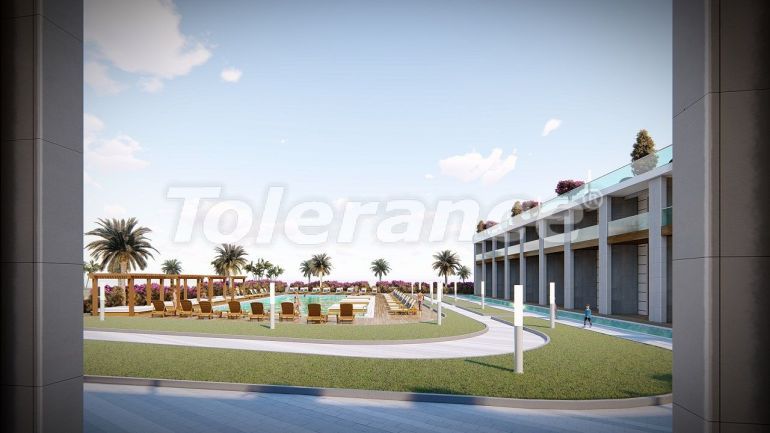 Квартира от застройщика в Кирения, Северный Кипр вид на море с бассейном: купить недвижимость в Турции - 90394