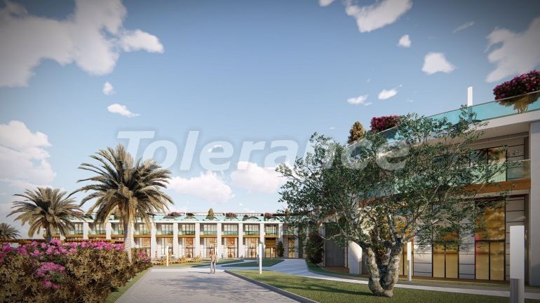 Квартира от застройщика в Кирения, Северный Кипр вид на море с бассейном: купить недвижимость в Турции - 90398