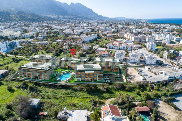 Квартира от застройщика в Кирения, Северный Кипр вид на море с бассейном в рассрочку: купить недвижимость в Турции - 90900