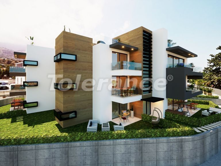 Квартира от застройщика в Кирения, Северный Кипр вид на море с бассейном в рассрочку: купить недвижимость в Турции - 91173