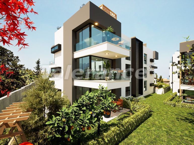 Квартира от застройщика в Кирения, Северный Кипр вид на море с бассейном в рассрочку: купить недвижимость в Турции - 91175