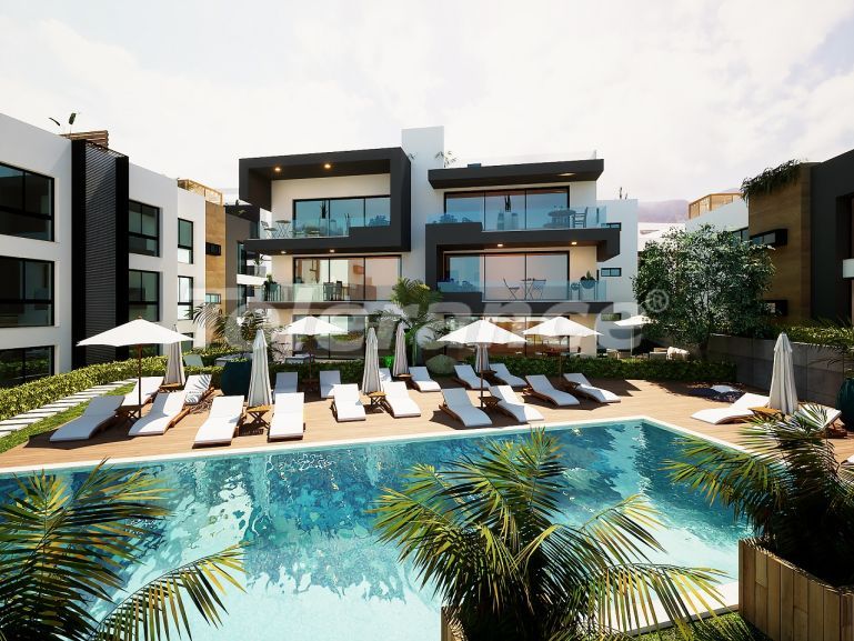 Квартира от застройщика в Кирения, Северный Кипр вид на море с бассейном в рассрочку: купить недвижимость в Турции - 91184