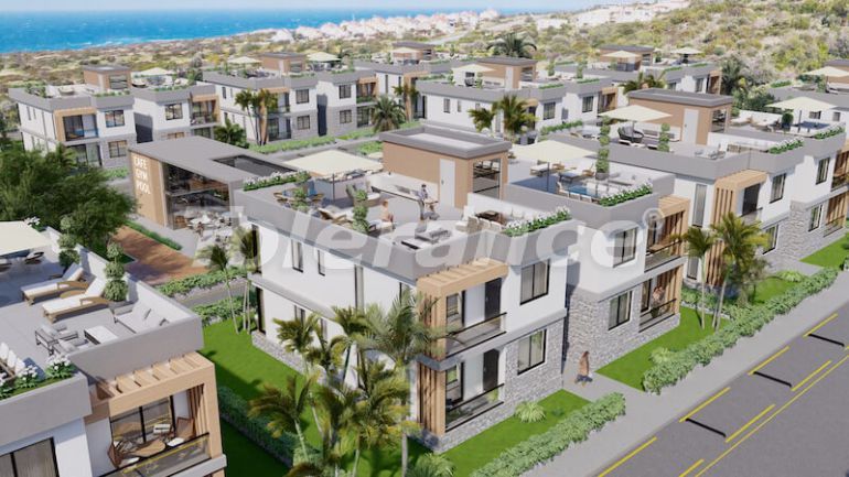 Квартира от застройщика в Кирения, Северный Кипр вид на море с бассейном в рассрочку: купить недвижимость в Турции - 93234