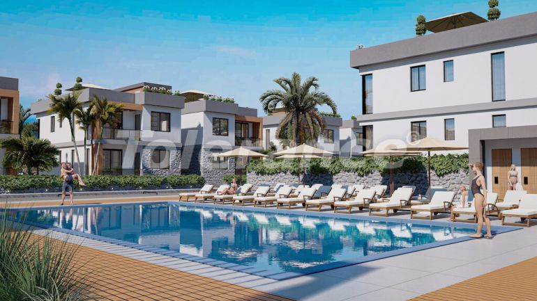 Квартира от застройщика в Кирения, Северный Кипр вид на море с бассейном в рассрочку: купить недвижимость в Турции - 93251