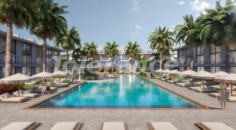 Квартира от застройщика в Кирения, Северный Кипр вид на море с бассейном в рассрочку: купить недвижимость в Турции - 93258