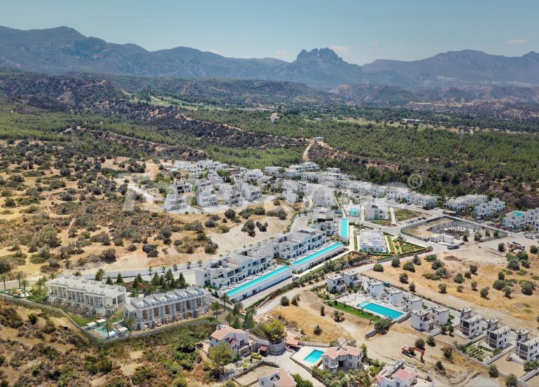 Квартира от застройщика в Кирения, Северный Кипр вид на море с бассейном в рассрочку: купить недвижимость в Турции - 93341