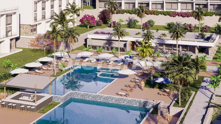 Квартира от застройщика в Кирения, Северный Кипр вид на море с бассейном в рассрочку: купить недвижимость в Турции - 93691