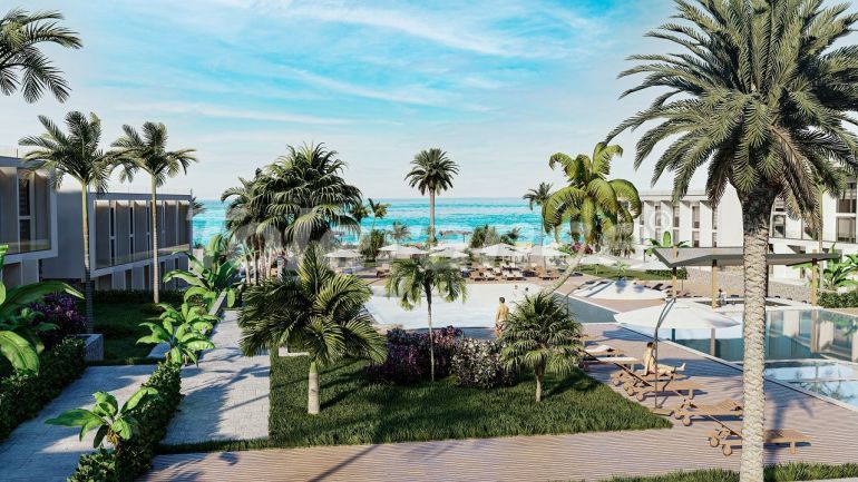 Квартира от застройщика в Кирения, Северный Кипр вид на море с бассейном в рассрочку: купить недвижимость в Турции - 93693