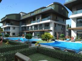 Квартира в Лара, Анталия вид на море с бассейном: купить недвижимость в Турции - 44865