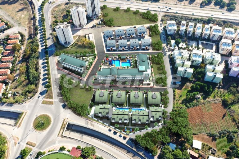 Квартира от застройщика в Лара, Анталия вид на море с бассейном: купить недвижимость в Турции - 44867