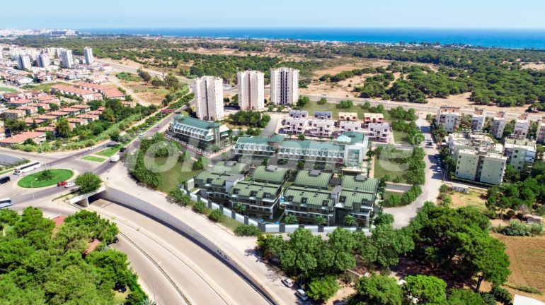 Квартира от застройщика в Лара, Анталия вид на море с бассейном: купить недвижимость в Турции - 44873