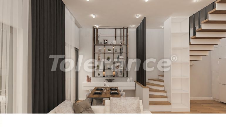 Квартира от застройщика в Лара, Анталия вид на море с бассейном: купить недвижимость в Турции - 44876