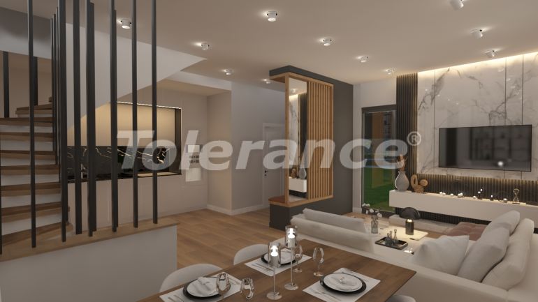 Квартира от застройщика в Лара, Анталия вид на море с бассейном: купить недвижимость в Турции - 44877